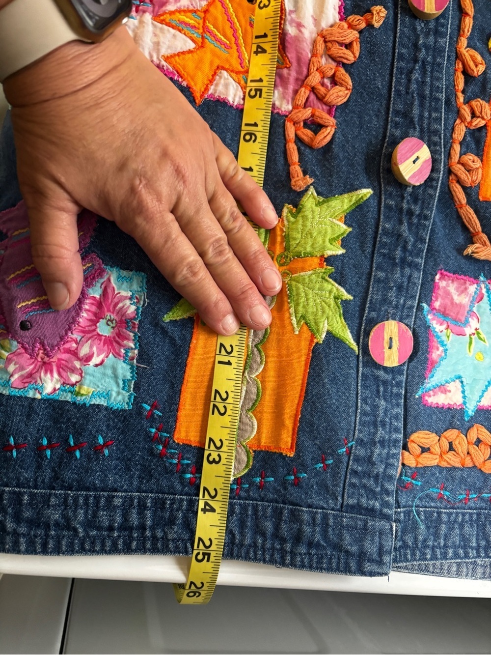 Life Style Denim Jacket Size Large - Picture 6 of 7